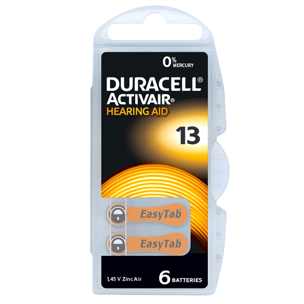 Duracell Da 13 Bp-6 Μπαταρίες Βαρηκοΐας 1.45V 6 Τεμ.