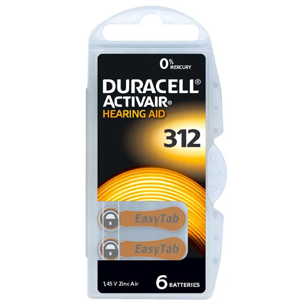 DURACELL DA 312 1.45V (6τεμ.) BP-6 Βαρηκοΐας