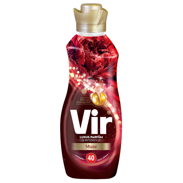 Vir Μαλακτικό Ρούχων 40μεζ. (880ml) - Muse/Σκούρο Κόκκινο