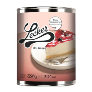 Lecker Γάλα Ζαχαρούχο Συμπυκνωμένο 8% Λιπαρά 397gr