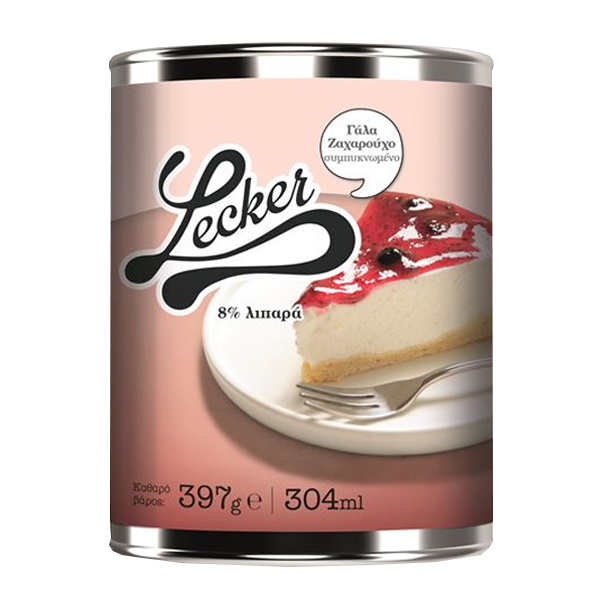 Lecker Ζαχαρούχο Γάλα 8% 397gr