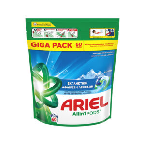 Ariel Pods Πλυντηρίου Ρούχων 60τεμ. Alpine