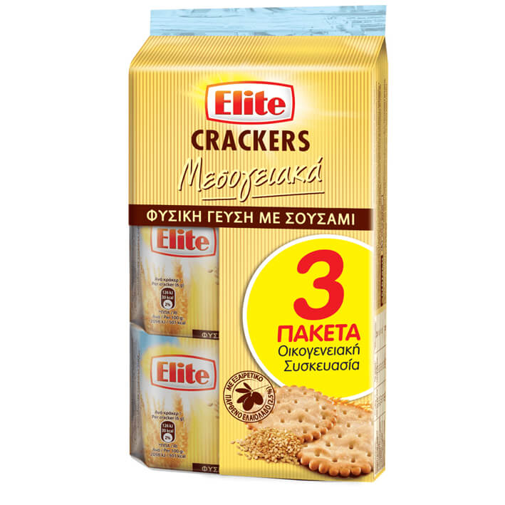 Elite Crackers Μεσογειακά (3x105gr)