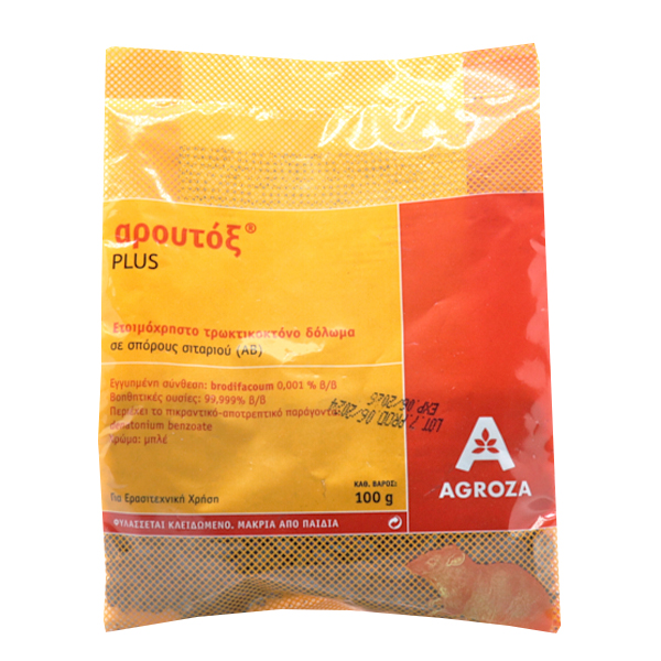 Αρουτοξ Δόλωμα 100gr (Σιτάρι) (Ποντίκια)