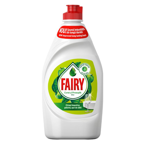 Fairy Υγρό Πιάτων 450ml - Clean & Fresh (Μήλο) (Εισαγωγής)