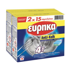 ΕΥΡΗΚΑ Αντικαλκ Tabs (15τεμ. x 16gr.) (2τεμ.)