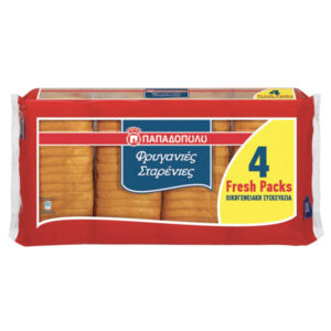 Παπαδοπούλου Φρυγανιές Σταρένιες 4x127gr