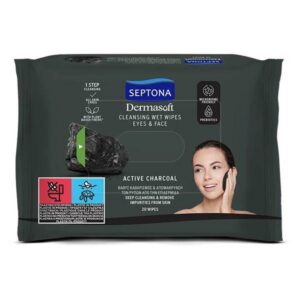 Septona Μαντηλάκια Καθαρισμού (2x20τεμ.) - Με Ενεργό Άνθρακα