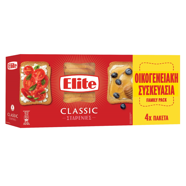 Elite Φρυγανιά Σταρένια 500gr - Family Pack