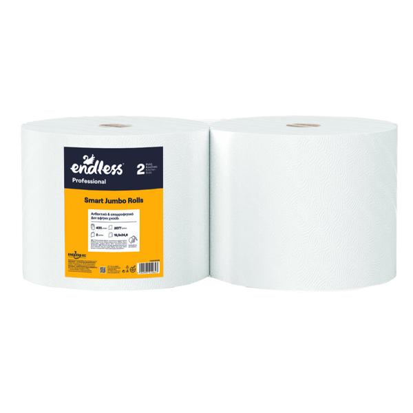 Endless Χαρτί Jumbo Roll Α' Ποιότητα (2x405m) - Χαρτί Βιομηχανικό