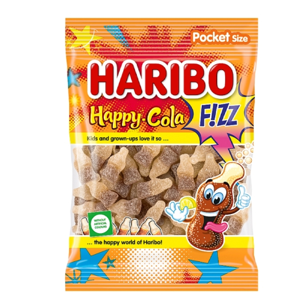 HARIBO Ζαχαρωτά 80gr (Happy Cola) (Fizz)