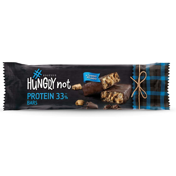 Hungry Not Μπάρα Πρωτεΐνης 45gr (Μαύρη Σοκολάτα - Μπισκότο)