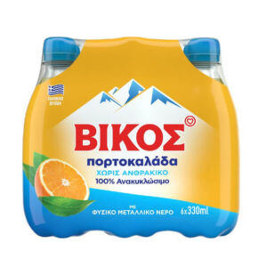 Βίκος Πορτοκαλάδα Χωρίς Ανθρακικό 6x330ml
