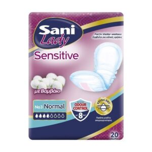Sani Lady Σερβιέτες Ακράτειας No3 (20τεμ.) Normal