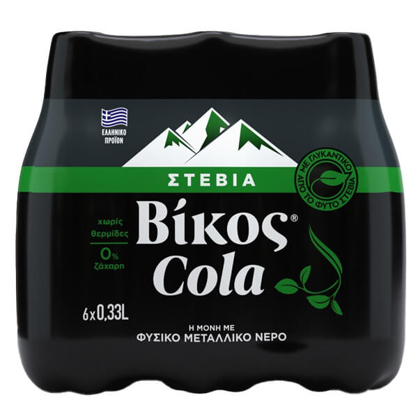 Βίκος Cola Stevia (6x330ml)