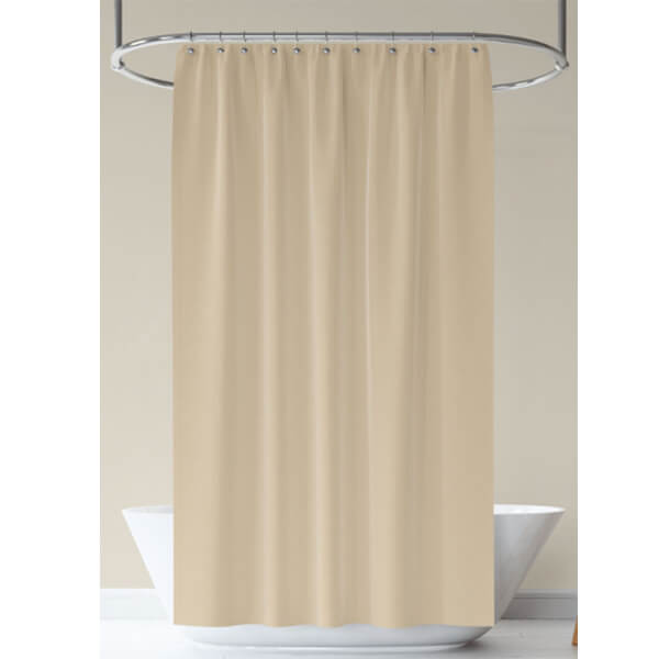 Κουρτίνα Μπάνιου Diana 180x200 - 100% Polyester (Μπεζ)