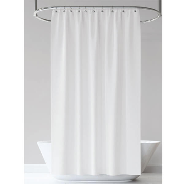 Κουρτίνα Μπάνιου Diana 180x200 - 100% Polyester (Λευκό)
