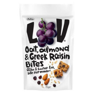 Pellito Lov Oat Bites 70gr (Αμύγδαλο - Σταφίδα)