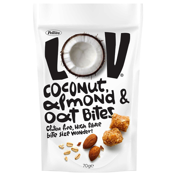 Pellito Lov Oat Bites Καρύδα Αμύγδαλο 70gr