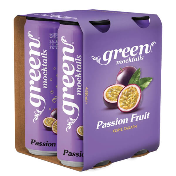 Green Moctails (4x330ml) - Passion Fruit