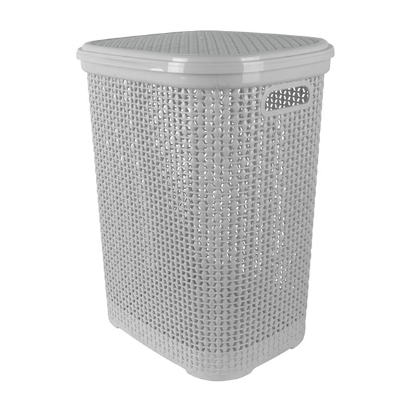 TNS Καλάθι Απλυτών Rattan (Άσπρο)