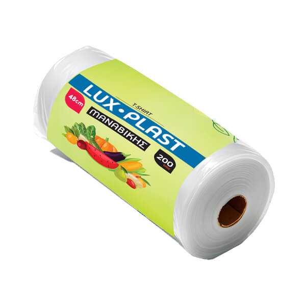 LUX PLAST Σακούλα Ρολό Φανελάκι Νο 48 - 200τεμ.