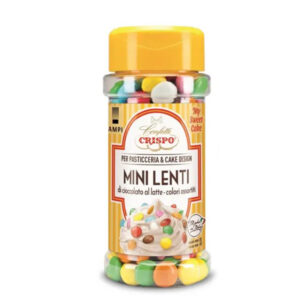 Crispo Mini Lenti Πολύχρωμα Κουφετάκια Σοκολάτας Γάλακτος 80gr