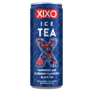 Κουτάκι XIXO Ice Tea μαύρο τσάι σμέουρο και μύρτιλο 250ml