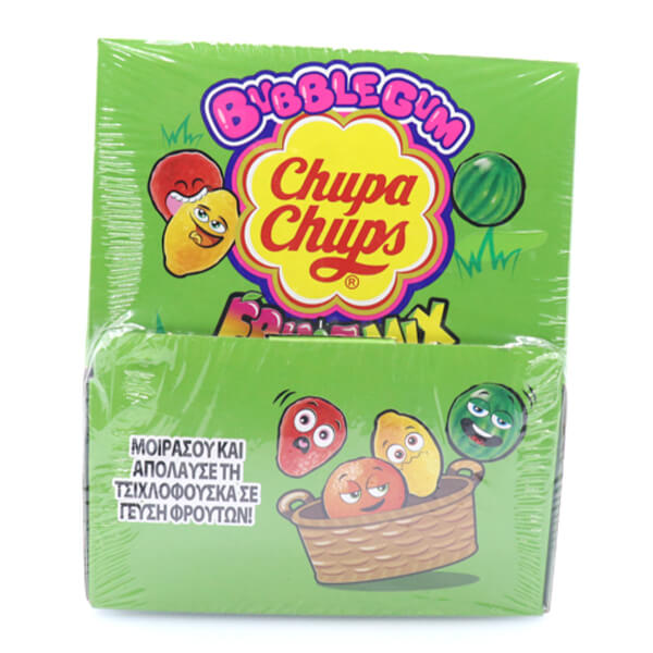 Chupa Chups Bubble Gum (100τεμ.) - Fruit Mix Kangaroo