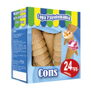 Pagotomania Κώνος Παγωτού 91gr (24 τεμ.)