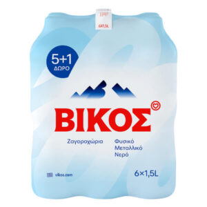 Βίκος Φυσικό Μεταλλικό Νερό 1.5lt (6pack)
