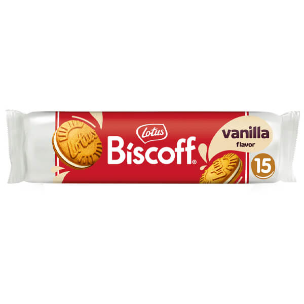 Lotus Biscoff Μπισκότα με Γέμιση Βανίλια 150gr