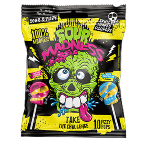 Sour Madness Ξινά Γλειφιτζούρια Νεκροκεφαλή 10x9gr