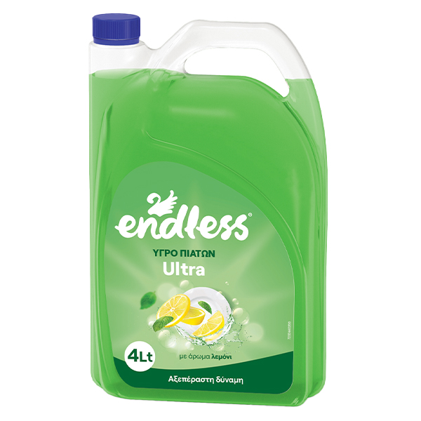 Endless Υγρό Πιάτων 4lt (Λεμόνι - Πράσινο)
