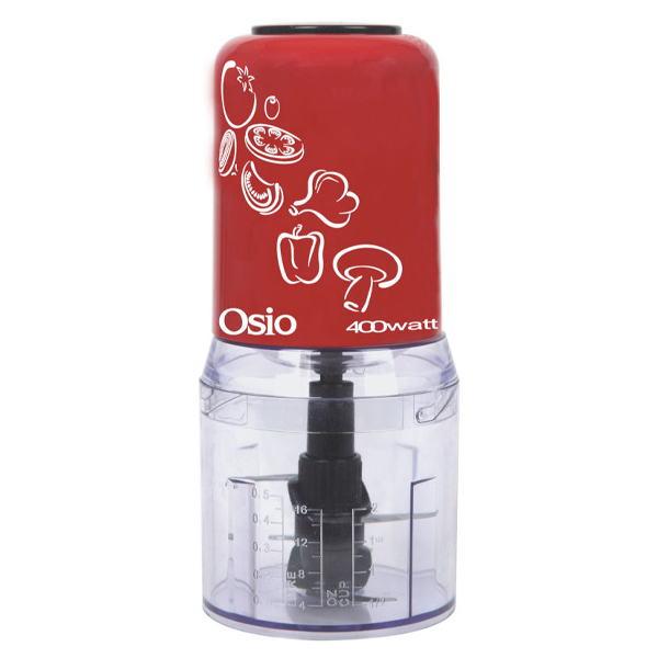 Osio Μπλέντερ με Δοχείο 500ml (400W) - Κόκκινο
