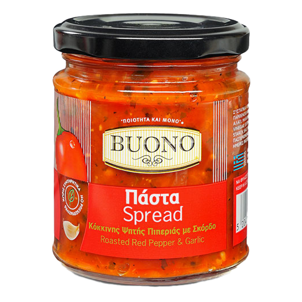 Buono Πάστα Κόκκινης Ψητής Πιπεριάς με Σκόρδο 200gr