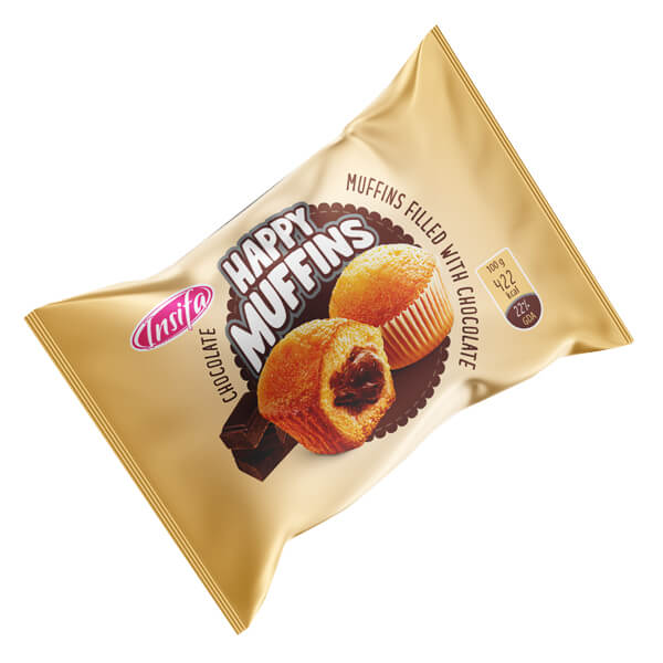 Happy Muffins Κέικ (24x40gr) Σοκολάτα