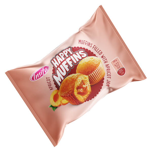 Happy Muffins Κέικ (24x40gr) - Βερίκοκο