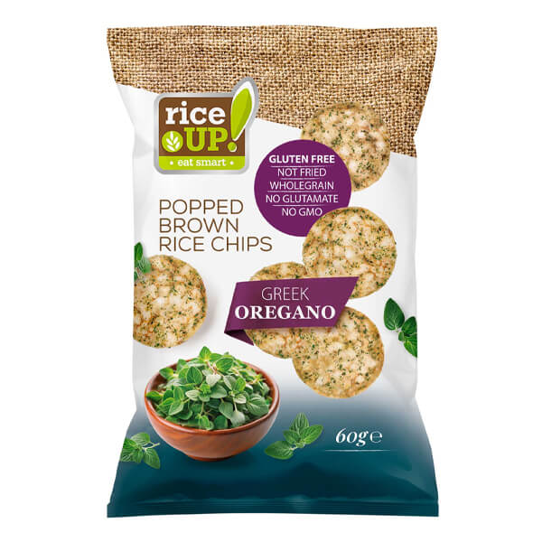 Rice Up Τσιπς Ολικής 60gr - Ελληνική Ρίγανη