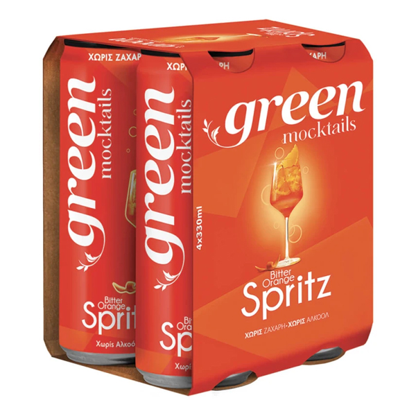 Green Moctails (4x330ml) - Bitter Orange Spritz