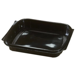 Σκεύος Φαγητού Μαύρο Μερίδας 24x21x4cm 50τεμ. LUX PLAST