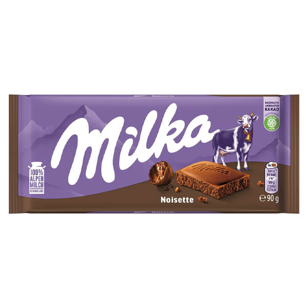 Milka Σοκολάτα 90gr (Noisette)