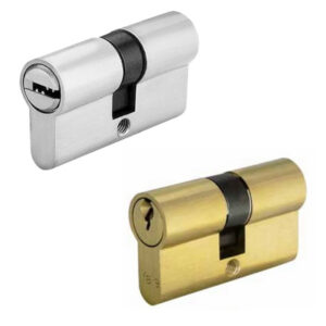 TUF Fix Κύλινδρος Ασφαλείας με 5 Κλειδιά 80mm (30-50) Μπρούτζινος - Σατινέ Νικέλ