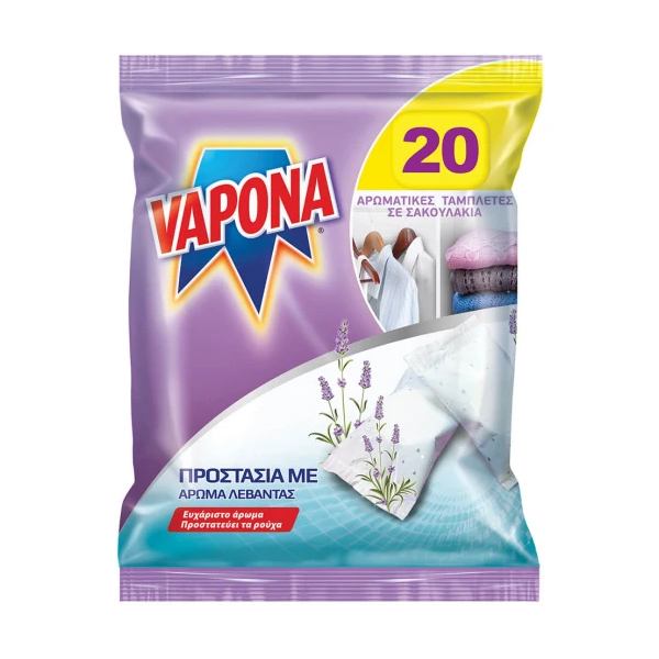 Vapona Σκοροκτόνες Ταμπλέτες (20τεμ.) - Λεβάντα