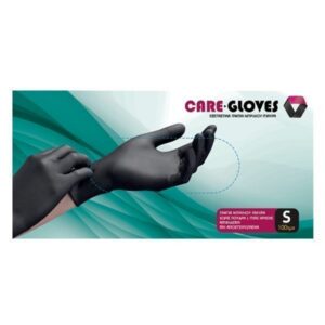 Care Gloves Γάντια Νιτριλίου Μαύρα 100τμχ