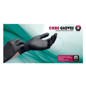 Care-Gloves Γάντια Νιτριλίου Μαύρα M 100τεμ.