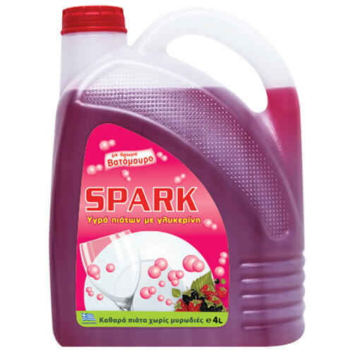 SPARK Υγρό Πιάτων 4lt (Βατόμουρο)