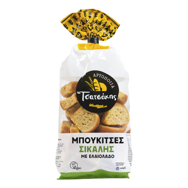 Τσατσάκης Μπουκίτσες 400gr - (Σίκαλης Με Ελαιόλαδο)