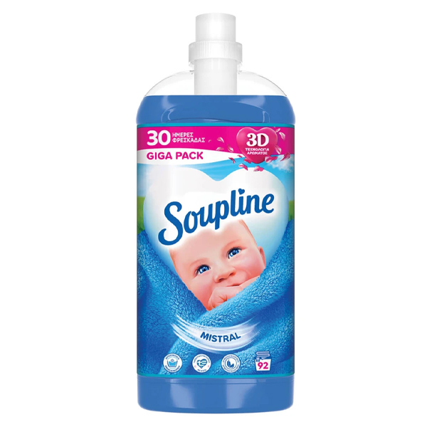 Soupline Συμπυκνωμένο Μαλακτικό 92μεζ. (1,932lt) - Mistral