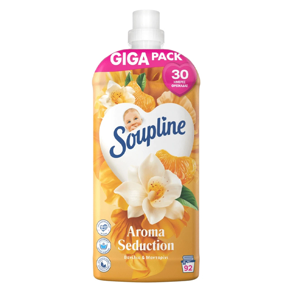 Soupline Συμπ/νο Μαλακτικό 92μεζ. (1,932lt) - Βανίλια & Μανταρίνι
